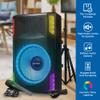 Gemini Sound GSP-L5500PK 15" 2200W Bluetooth PA Speaker with Microphone, Stand, TWS Pairing, LED Party Lights, 3-Channel Mixer  Ideal for DJs, Events, and Parties view 2