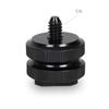 MERRYHAPY 4pcs Tripod Screw Adapter with Hot Shoe Mount Durable Double Layer Camera Accessory for DSLR Camcorder and Flash Units Easy Installation Locking Nuts view 3