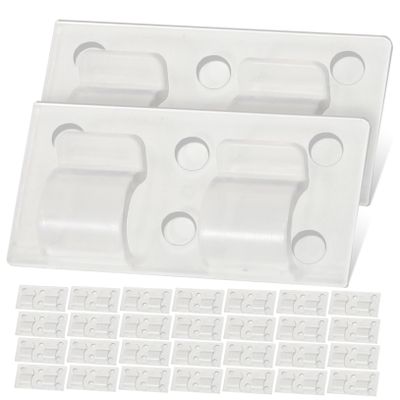 TOGEVAL 50pcs Self-Adhesive Wire Holders Cable Clips Wall Wire Management Kit Fixer Cord Organizers for Home