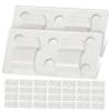 TOGEVAL 50pcs Self-Adhesive Wire Holders Cable Clips Wall Wire Management Kit Fixer Cord Organizers for Home view 1