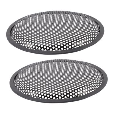 FELTECHELECTR 2pcs Car Speaker Grill Mesh Dust Cover Replacement Audio Speaker Bass Gasket for Car Random Style