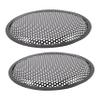 FELTECHELECTR 2pcs Car Speaker Grill Mesh Dust Cover Replacement Audio Speaker Bass Gasket for Car Random Style view 1