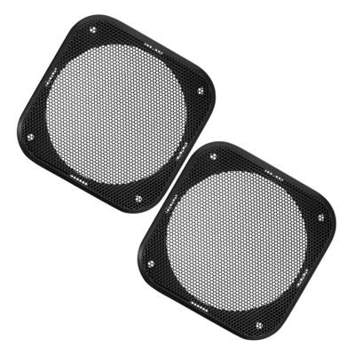FUNOMOCYA 2pcs Car Speaker Grill Cover Waffle Mesh Subwoofer Protector for Speakers Easy Installation Durable Design Compatible with Various Vehicle Models