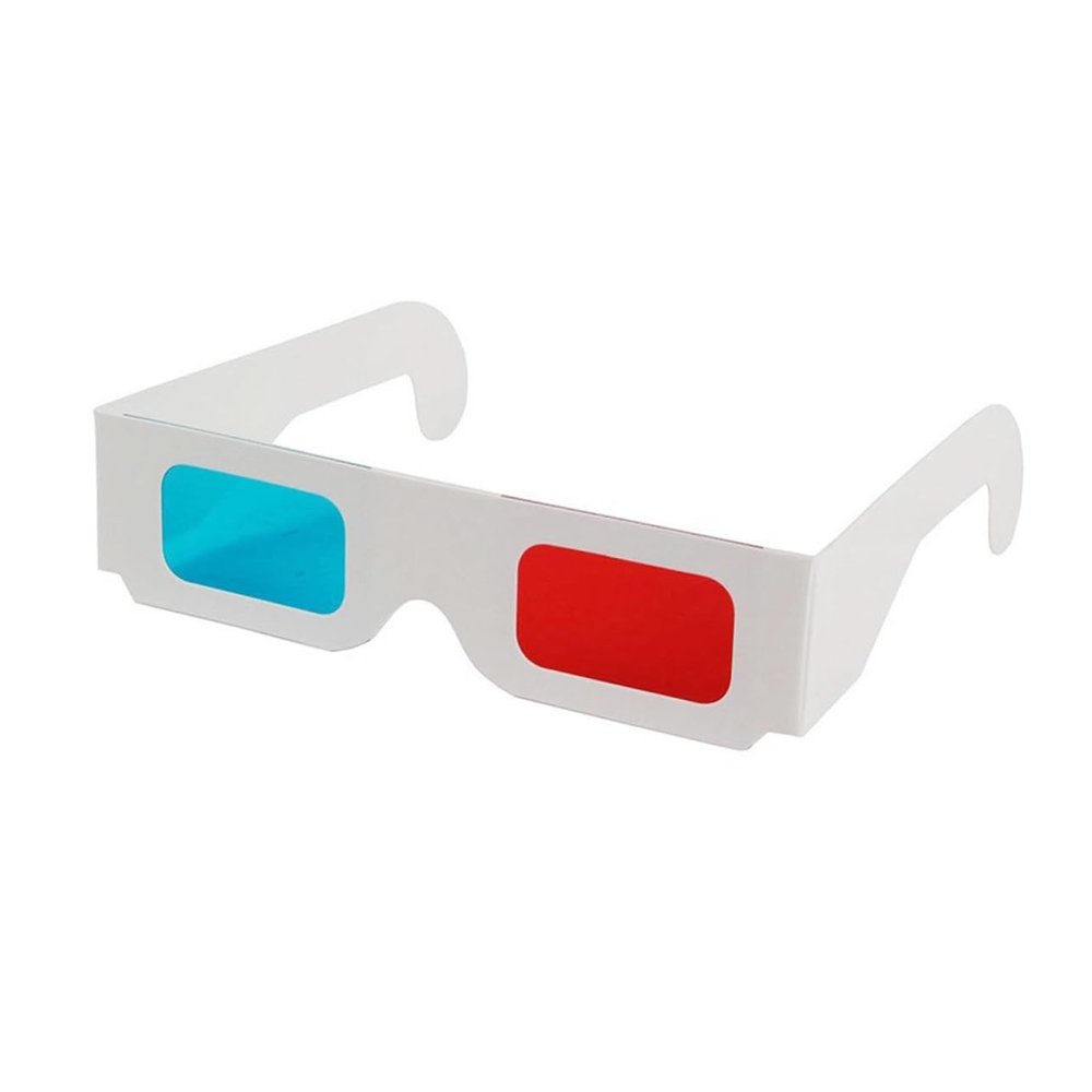 CAXUSD 20pcs Paper-Framed Movie Glasses for Stunning Home Cinema Experience Lightweight Reusable Eyewear for Movies and Gaming Safe and Comfortable Design