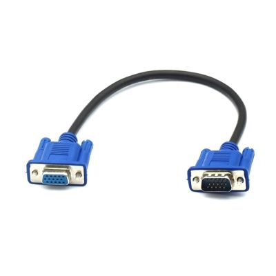 ACGTUY VGA/SVGA HDB 30cm 50cm HD Cable Male to Female Extension Computer Monitor Cable 30CM 1FT 50CM 100CM 150CM 300cm 5M(30CM)
