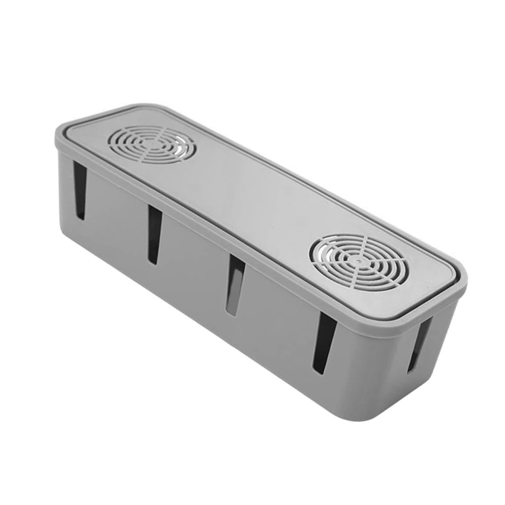 Yardenfun Cable Organizer Box Simple Convenient Design Tidy Hider for Living Room
