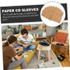 LIFKICH 50pcs Kraft Paper Cd Sleeves DVD Storage Bags for Easy Access and for Home Office and School Use view 3