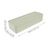 WHAMVOX Plastic Cord Storage Box Lid Compartment Organizer for Desktop Wire Management Capacity Cable Storage for view 2