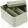 WHAMVOX Plastic Cord Storage Box Lid Compartment Organizer for Desktop Wire Management Capacity Cable Storage for view 4