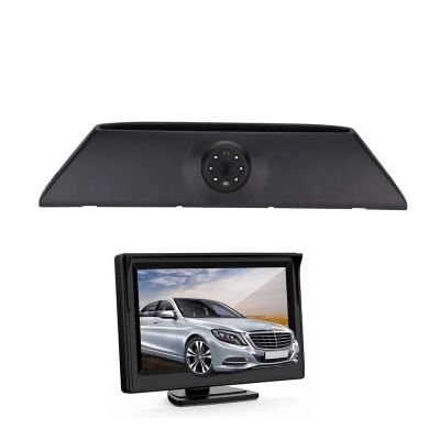 Car 3rd Brake Light Reversing Rear View Camera Rear Brake Light Camera Compatible For Iveco Daily VI 2015-2019 (Typ VI 6)(With 4 inch monitor)