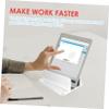 CAXUSD Vertical Laptop Stand Aluminum Alloy Ergonomic Riser for Desk Space-Saving Design Compatible with All Notebooks and Tablets Convenient Storage view 3