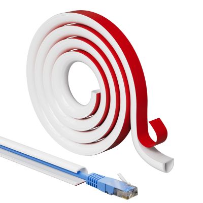 39Cord Hider for Wall Mounted TV,Adhesive One-Cord Cable Hider for Wall,Cord Covers Raceway Kit for Wires Hider Along Wall,Flexible Silicone Cable Concealer for Home Office,W 0.54 H 0.39
