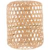 GRIRIW Rustic Bamboo Woven Lampshade Handmade Pendant Light Cover for Ceiling Fixtures Eye Protection Chandelier Shade Lightweight Design for Cozy Atmosphere Easy Installation view 1