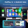 2+32G Android 13 Double Din Car Stereo Radio for 18-19 Compatible with Jeep with Wrangler 9'' HD Touch Screen Car Radio Audio Receiver with Wireless CarPlay Android Auto,Mirror Link,GPS Navigation view 2
