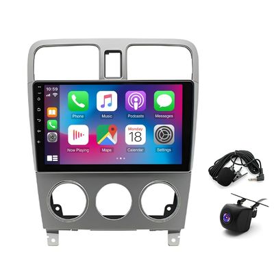 2+32G Android 13 Double Din Car Stereo Radio Compatible for Subaru for Forester 2002-2008 9'' Touch Screen Car Radio Audio Receiver with Wireless CarPlay Android Auto,Mirror Link,GPS Navigation