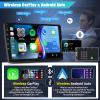 2+32G Android 13 Double Din Car Stereo Radio Compatible for Subaru for Forester 2002-2008 9'' Touch Screen Car Radio Audio Receiver with Wireless CarPlay Android Auto,Mirror Link,GPS Navigation view 3