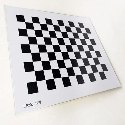 12x9 Glass Vision Optical Correction Plate Checkerboard Aluminum Oxide Calibration Target Plate Diffuse Opacity Square Array(25x25mm)
