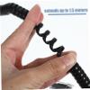 OSOLADY 1set Retractable Telephone Cord Set Anti-Tangle Detangler Connector Pc Spiral Phone Cable for Use Elegant view 4