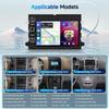 Android 13 Double Din Car Stereo Radio Compatible for Ford F150/F250 2004-2014 7'' Touch Screen Car Radio Audio Receiver with Wireless Car Play Android Auto,Mirror Link,GPS Navigation,WiFi,Camera view 2