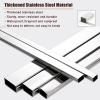 HDYZJQ 100cm Long Cable Channels to Hide Wires - Stainless Steels, Floor Cable Cover for Electronics/Office/Warehouses, Wall Corner Cable Trunking/Raceway Cable(8x4cm-Hold 70 Cables) view 4