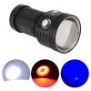 YLHHWVY Diving Video Light 10000LM Underwater Flashlight with Brightness IPX8 Ideal for Diving Camping and Night Straight Spiral & Trim Bits view 2