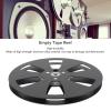 1/4 7 Inch Empty Reel for Reel to Reel Tape Players, Open Reel Sound Tape Takeup Reel, Aluminum Alloy Recording Takeup Reel with 3 Hole, Replacement Opening Machine Part (Black view 2