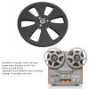 1/4 7 Inch Empty Reel for Reel to Reel Tape Players, Open Reel Sound Tape Takeup Reel, Aluminum Alloy Recording Takeup Reel with 3 Hole, Replacement Opening Machine Part (Black view 3