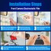 ROVE Windshield Electrostatic Films & 3M Sticky Tapes  2 Pack Each for Front & Rear (Compatible with R2-4K Dual Dash Cam) view 4