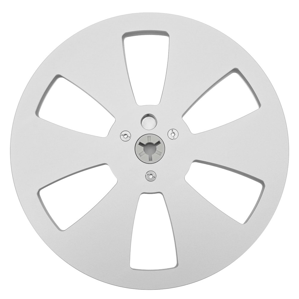 1/4 7 Inch Empty Reel for Reel to Reel Tape Players, Open Reel Sound Tape Takeup Reel, Aluminum Alloy Recording Takeup Reel with 3 Hole, Replacement Opening Machine Part (Silver