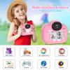 Trayoo Kids Digital Camera Instant Print, Portable Instant Camera for Girls, Ages 3-10 (Pink) view 2