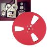 1/4 7 Inch Empty Tape Reel, Aluminum Alloy Universal Open Reel Sound Tape Empty Reel, 3 Holes Sound Tape Empty Disc for Opening Machine Parts (Red) view 4