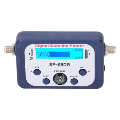 YLHHWVY LCD Digital Satellite Finder 950-2150MHz Portable Meter Backlit Sensitive Detection Buzzer Wide Applications