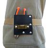 MEEBOY Leather Tape Measure Holster, Heavy Duty Tape Measure Holder for Belt (Black) view 2