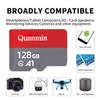 128GB SD Card - High Speed Class 10 for GoPro/DJI/Nintendo Switch - Waterproof, Shockproof Memory Card with Adapter (4K UHD Ready) view 3