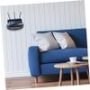 Parliky 1pc Plastic Speaker Holder for Stylish Wall-Mounted Bracket Space-Saving Design for Living Room Bedroom Kitchen Compatible WiFi Routers and view 3