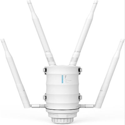 Outdoor WiFi Extender, AC1201 Dual Band 2.4G 5G, PoE Powered, 2 Gigabit Ports, 4x7dBi Antenna