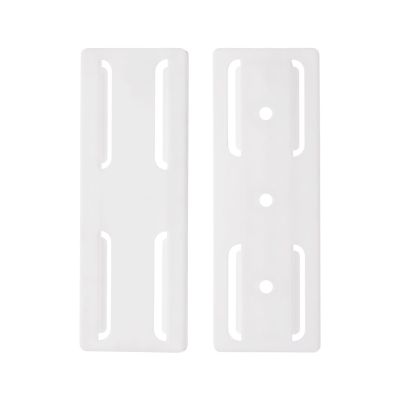 HARFINGTON 2pcs Adhesive Punch-Free Socket Holder, Power Strip Holder, Self-Adhesive Wall Mount Desk Socket Fixer for Remote Control, Router, White