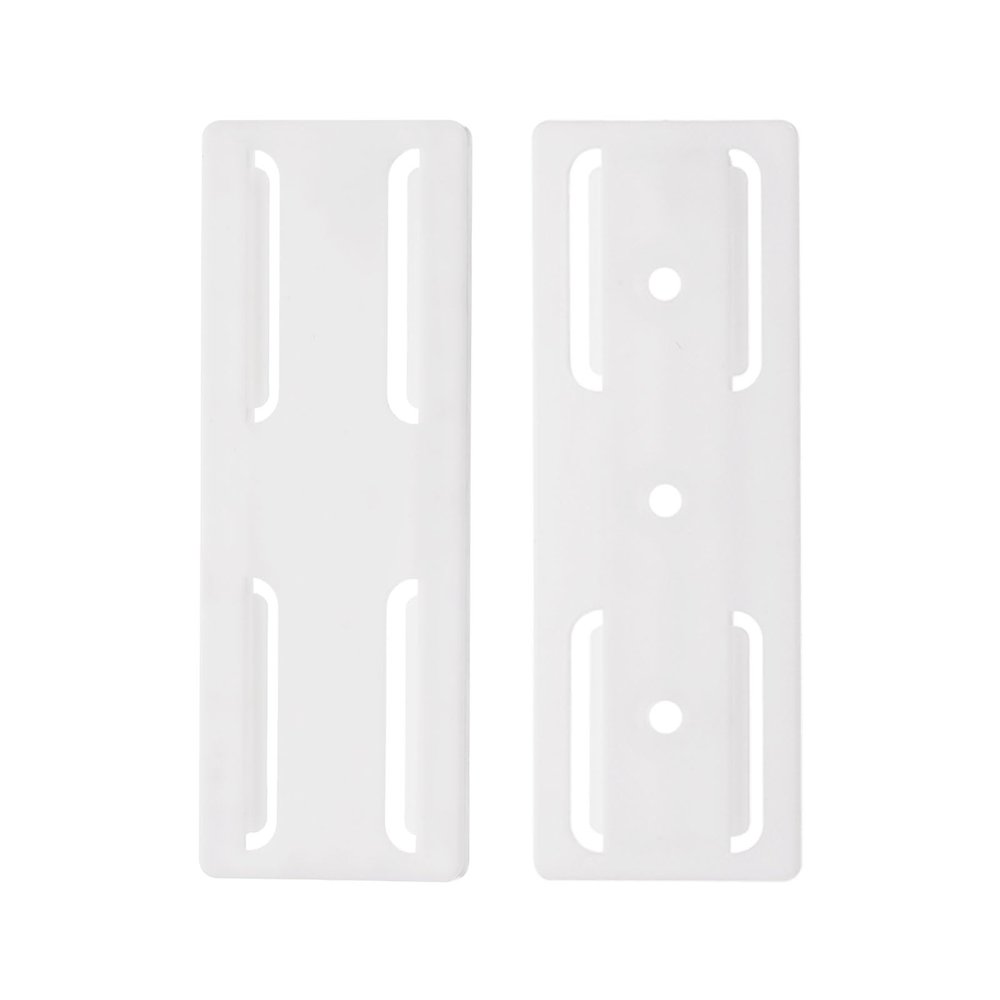 HARFINGTON 2pcs Adhesive Punch-Free Socket Holder, Power Strip Holder, Self-Adhesive Wall Mount Desk Socket Fixer for Remote Control, Router, White