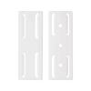 HARFINGTON 2pcs Adhesive Punch-Free Socket Holder, Power Strip Holder, Self-Adhesive Wall Mount Desk Socket Fixer for Remote Control, Router, White view 1