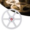 1/4 7 Inch Empty Tape Reel, Aluminum Alloy, Classic Design, 6 Holes, 7 Inch Tape Reel for Tape Recorder, for Reel to Reel Tape Players, with Sound Tape for Opening Machine Part view 2