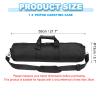 PATIKIL Tripod Carrying Case, 21.7" x 5.1" Heavy Duty Nylon Padded Tripod Bag with Adjustable Shoulder Straps and Handles for Light Stands Umbrellas Tripods Mic Speaker Stand, Black view 2