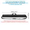 PATIKIL Tripod Carrying Case, 47.2" x 5.1" Heavy Duty Nylon Padded Tripod Bag with Adjustable Shoulder Straps and Handles for Light Stands Umbrellas Tripods Mic Speaker Stand, Black view 2