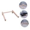 OSOLADY Solid Wood Laptop Vertical Stand Desk Riser for Lap Wooden Laptop Lifter view 3