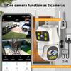 Dual Lens Cameras for Home Security,2.4G/5G PTZ Outdoor Plug-in Camera,Motion Tracking,Night Vision,24/7 Continous Recording,Work With NVR/DVR Surveillance System,Weather Proof,SD/Cloud Storage view 2