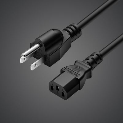 10PACK 6FT Power Cord, UL 3 Prong AC Long Computer Monitor Power Cord, C13 Power Cable for PC, Desktop, Printer, Scanner, 15Amps 16 AWG 3000W Heavy Duty IEC Cable NEMA 5-15P to IEC C13