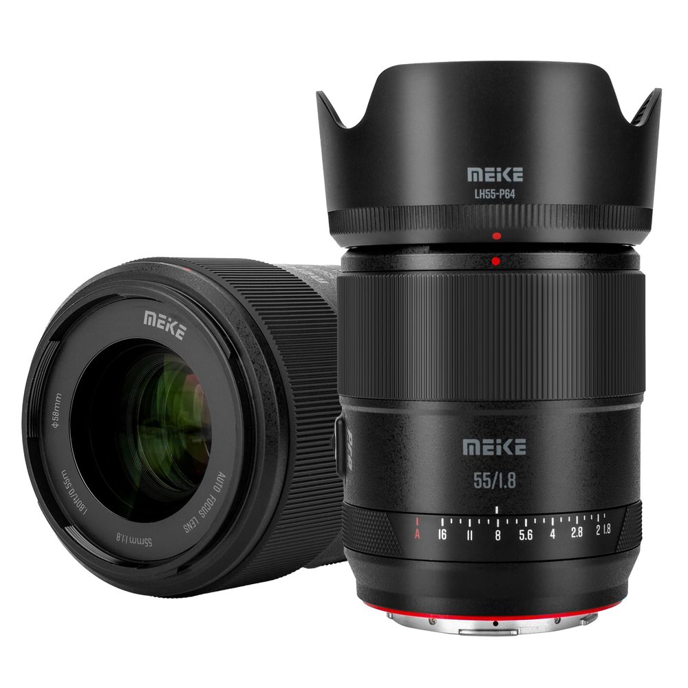 Meike 55mm F1.8 Pro Full Frame AF STM Lens Auto Focus High Resolution 8K Fixed Prime Portrait Lenses for Panasonic Lumix Sigma Leica L Mirrorless Camera S1 S1R S9 S1H S5 FP FPL SL SL2 T TL TL2