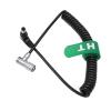 HangTon 12V DC Barrel Right Angle Rotate Power Cable for Blackmagic Cinema Camera BMCC 6K, Pocket BMPCC 4K 6K Pro Coiled view 2