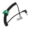 HangTon 12V DC Barrel Right Angle Rotate Power Cable for Blackmagic Cinema Camera BMCC 6K, Pocket BMPCC 4K 6K Pro Coiled view 3