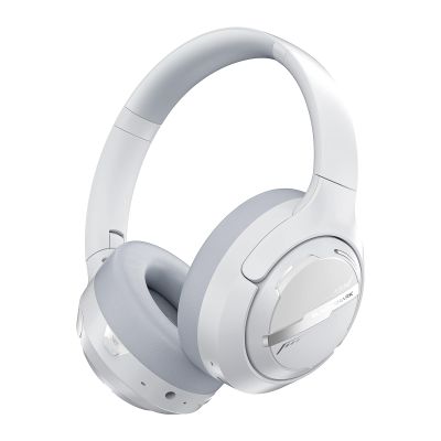 Black Shark JoyBuds Max Active Noise Cancelling Headphones, 50H Playtime Wireless Over Ear Headphones with Microphone, Bluetooth 5.4 Gaming Headsets Comfort Fit Ear Cups, 6EQ Modes via APP (White)