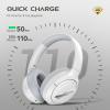 Black Shark JoyBuds Max Active Noise Cancelling Headphones, 50H Playtime Wireless Over Ear Headphones with Microphone, Bluetooth 5.4 Gaming Headsets Comfort Fit Ear Cups, 6EQ Modes via APP (White) view 3